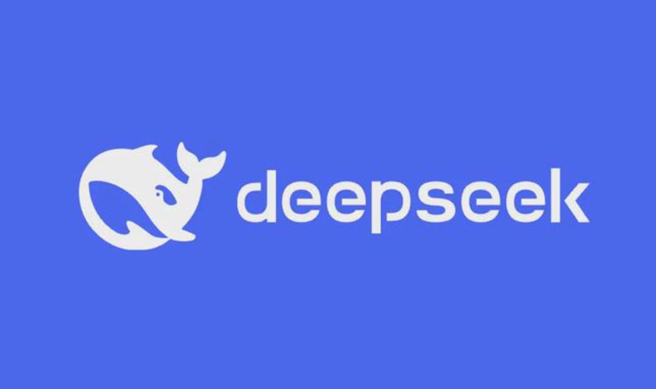 deepseek标志LOGO设计由鲸鱼图形与英文字母组成