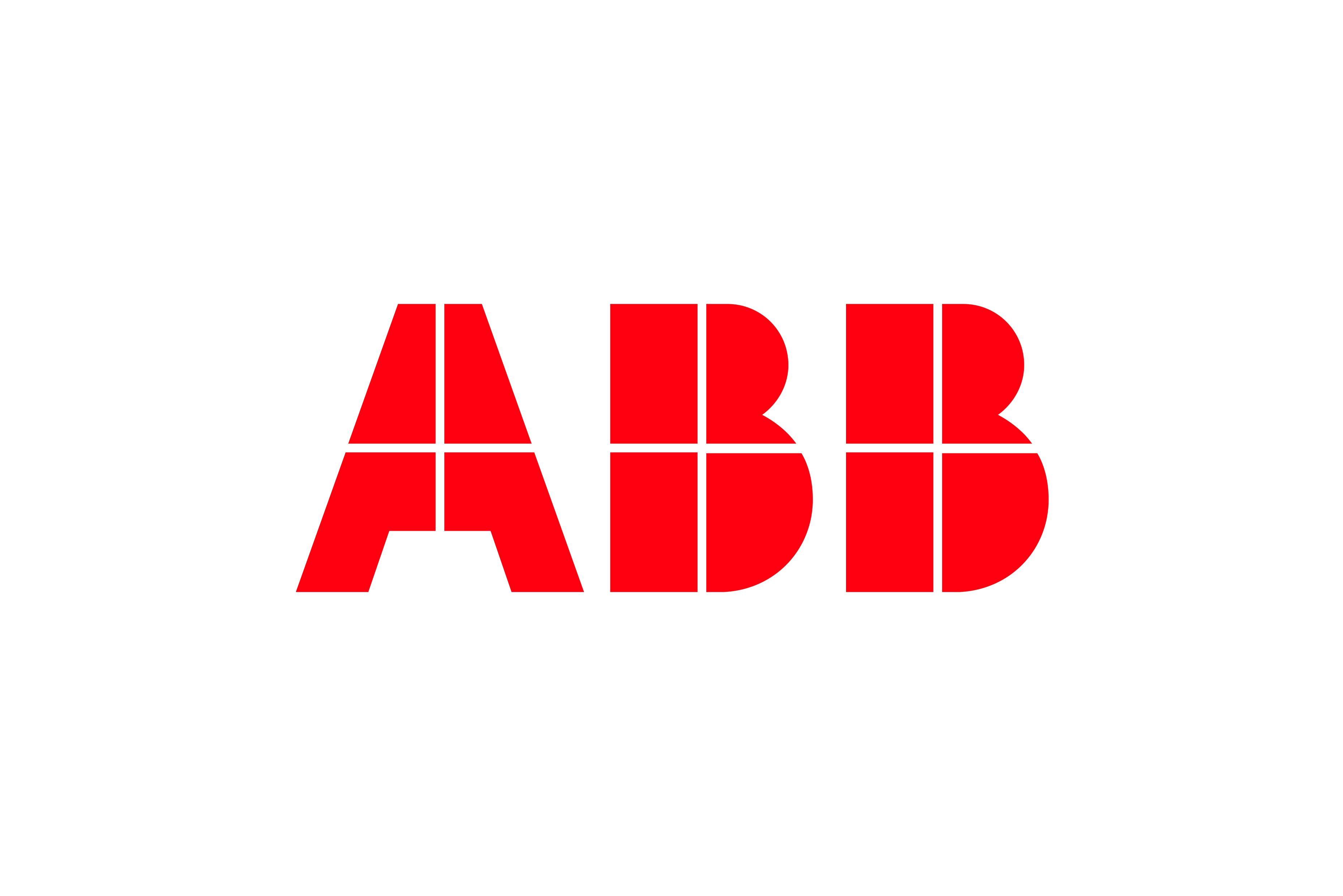 电气行业VI设计，ABB公司LOGO标志设计图